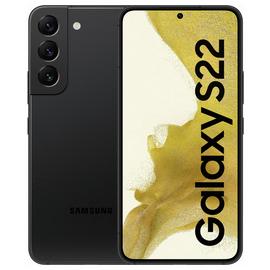 SIM Free Samsung S22 5G 128GB Mobile Phone - Black