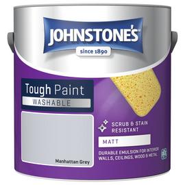 Johnstone's Washable Matt Paint 2.5L - Manhattan Grey