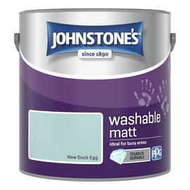 Johnstones Washable Matt Matt Paint - New Duck Egg, 2.5L