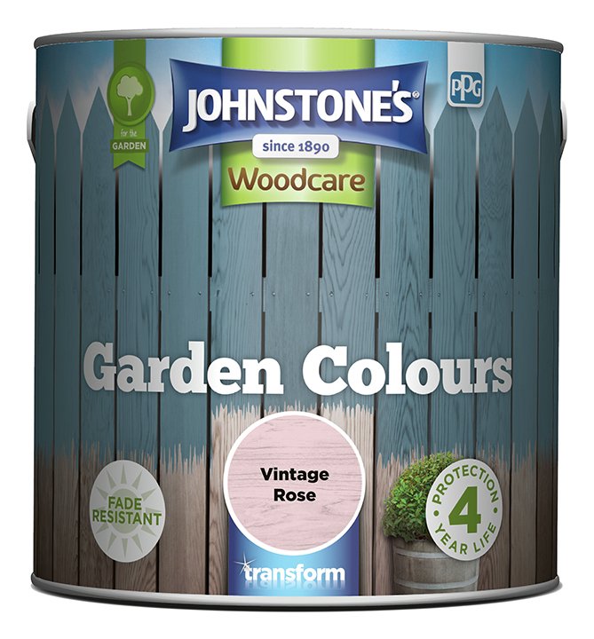 Johnstone's - Garden Colours Paint - Vintage Rose - 2.5L