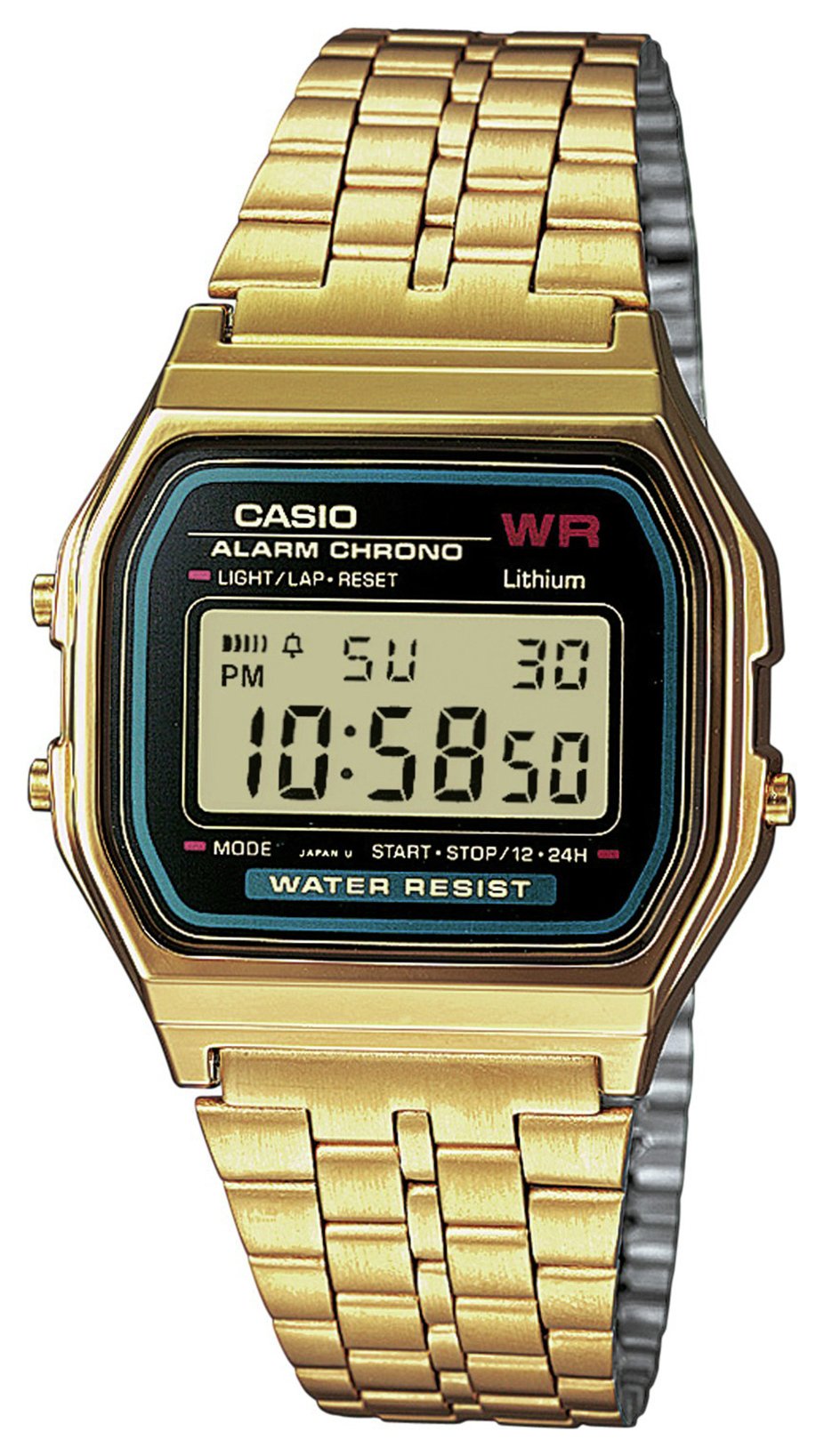 Casio  Gold Stainless Steel Bracelet Watch