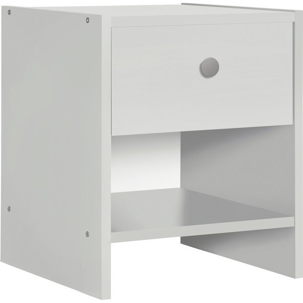 White bedside deals table argos