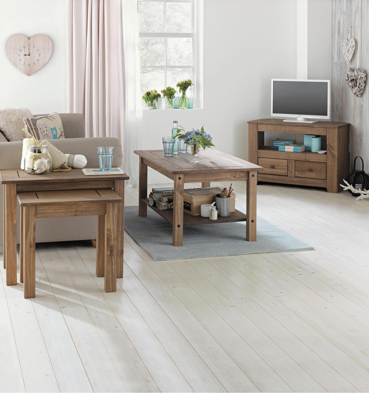 Argos Home Amersham 2 Drawer TV Unit - Dark Pine