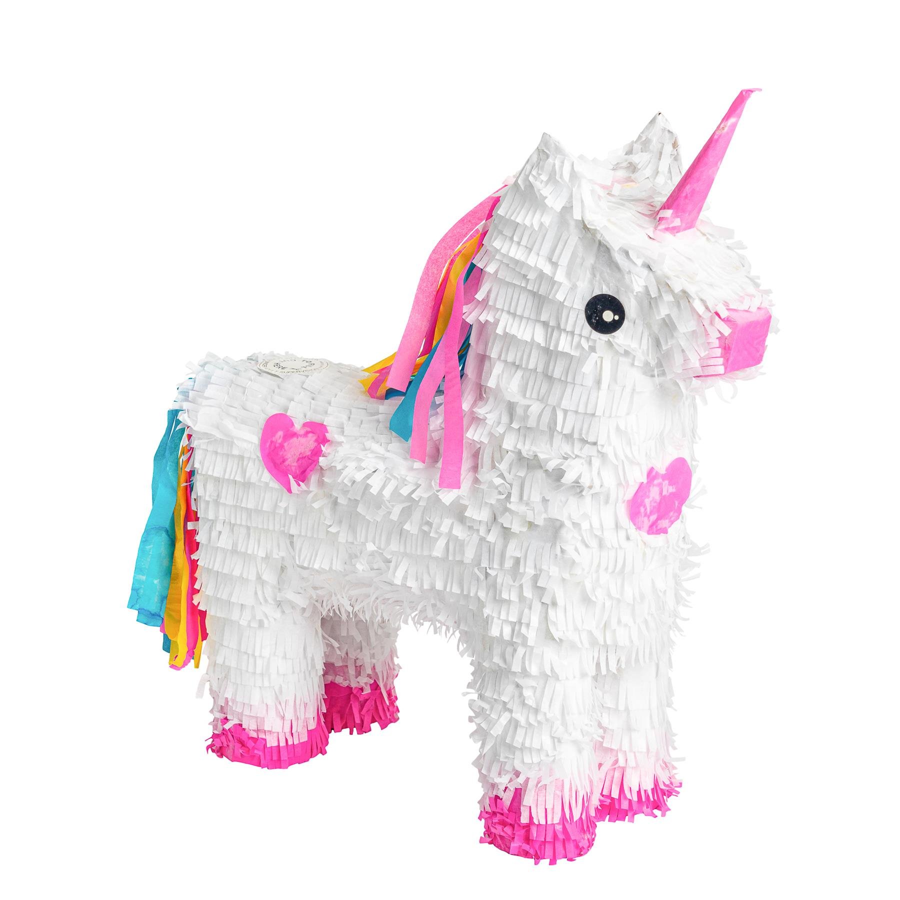 Fax Potato Unicorn Cardboard Pinata - White
