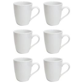 Argos Home Set of 6 Porcelain Mugs – White