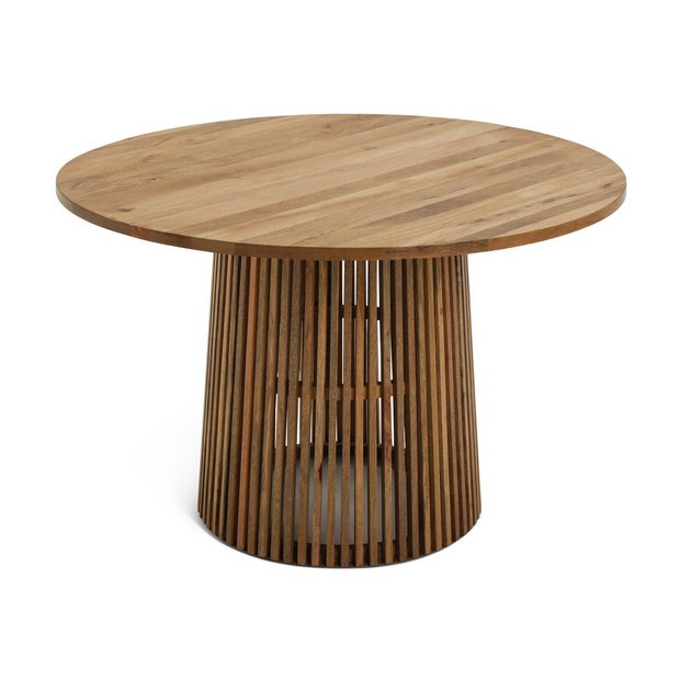 Round wooden deals garden table argos