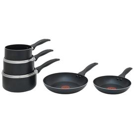 Tefal Bistro B098S544 5 Pcs Non Stick Cookware Pots & Pan Set - Black