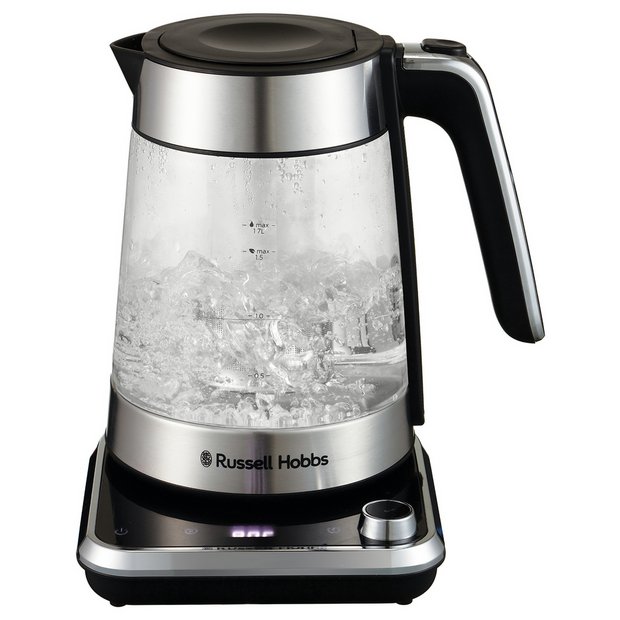 Russell Hobbs Illuminating Black Glass Kettle - 21600-10