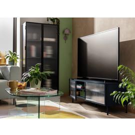 Clear glass and chrome tv stand argos deals