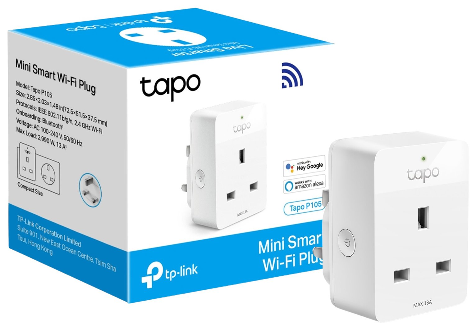 Tapo P105 Mini Smart Wi-Fi Plug, Remote Control- Away Mode