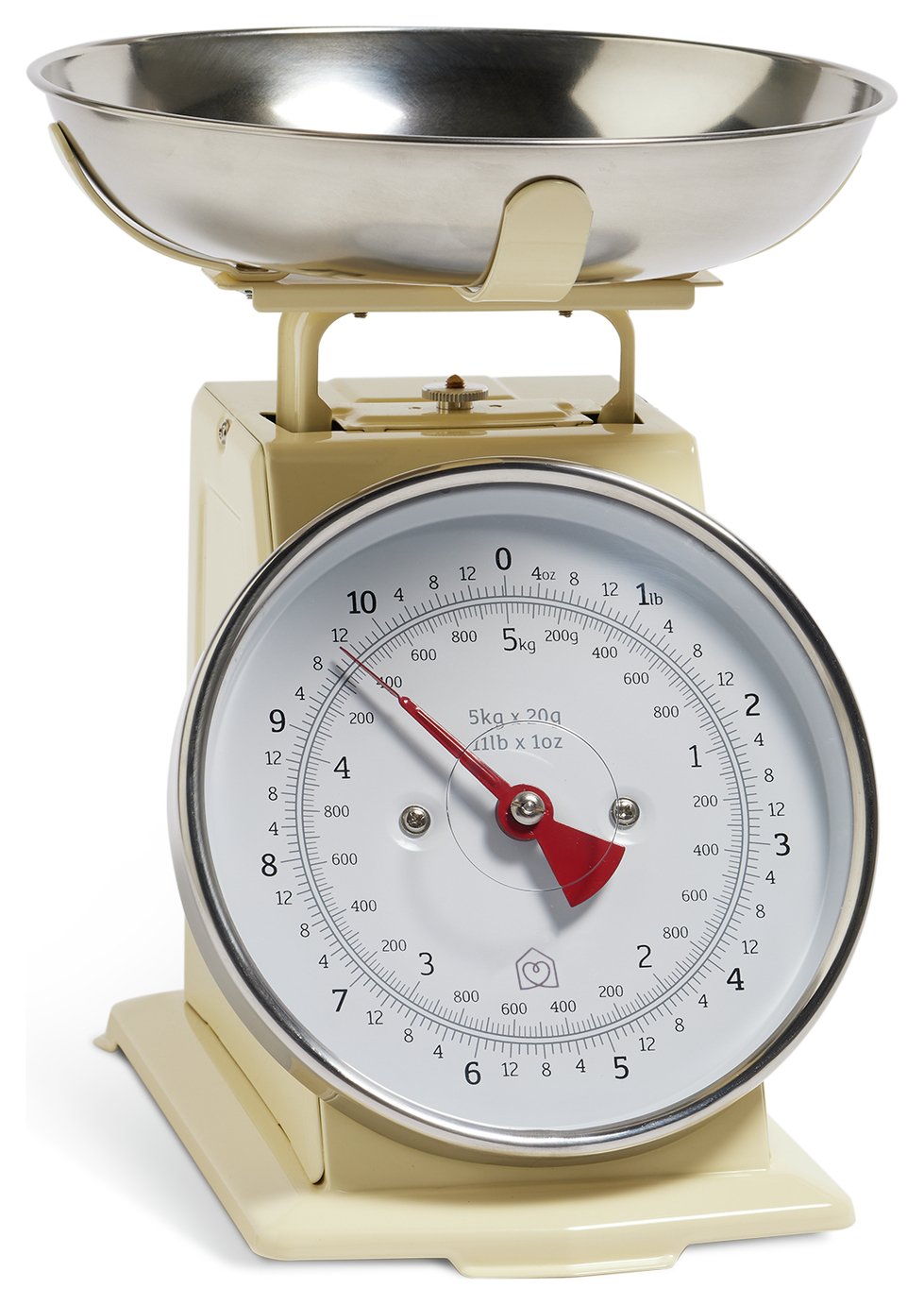 Habitat Stainless Steel Mechanical Kitchen Scale - Cream
