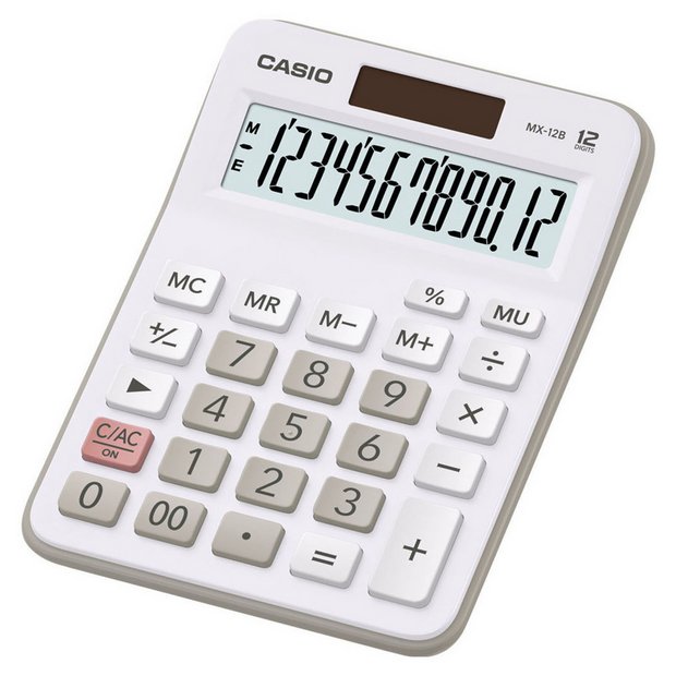 Buy Casio MX 12B WE Calculator White Electronic dictionaries