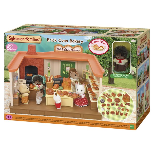 sylvanian brick oven bakery playset