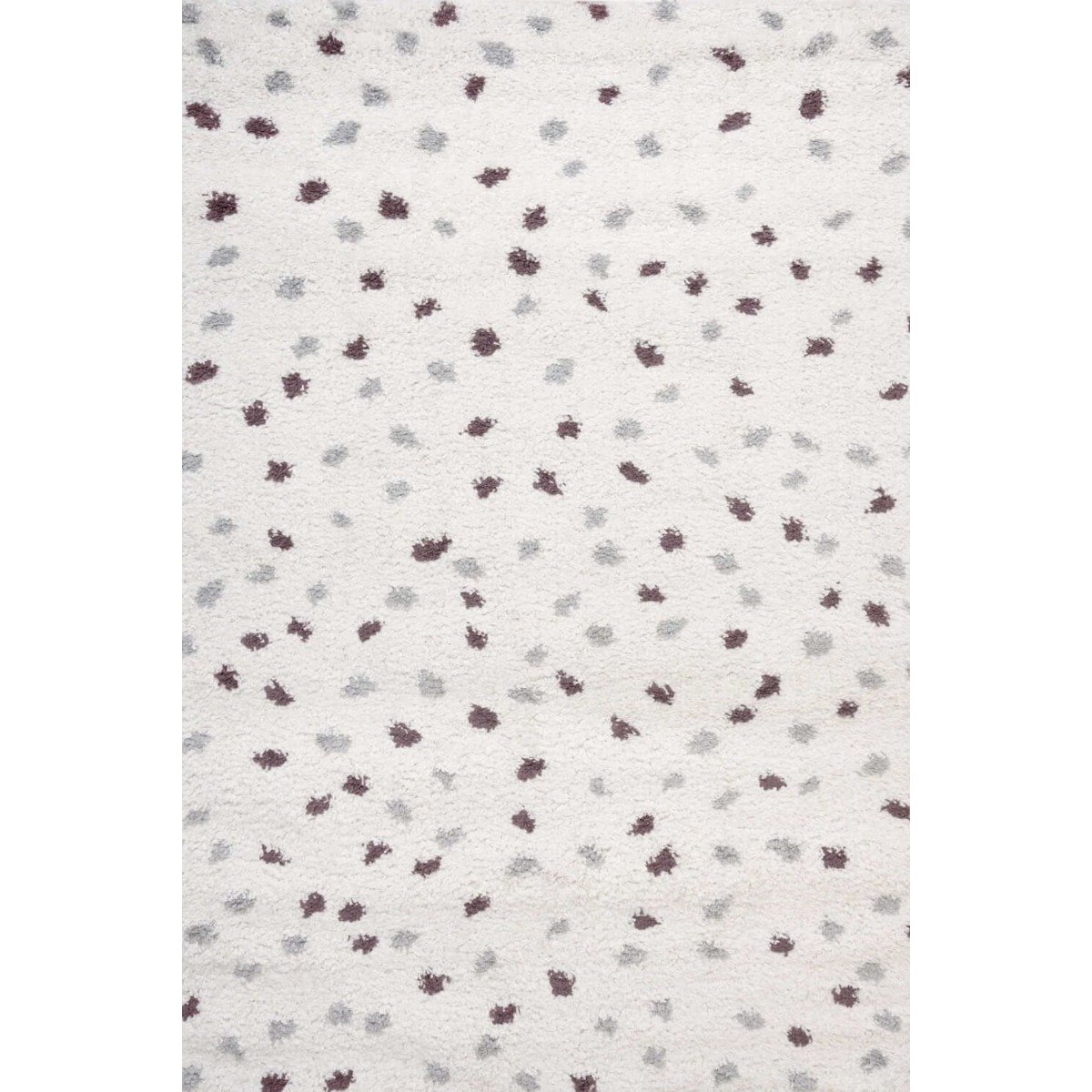 The Rugs Purple Moodi Spot Shaggy Rug - 160 x 230cm