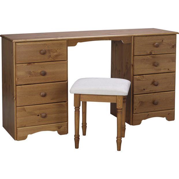 Buy Argos Home Nordic 8 Drawer Dressing Table Stool Pine Dressing Tables Argos