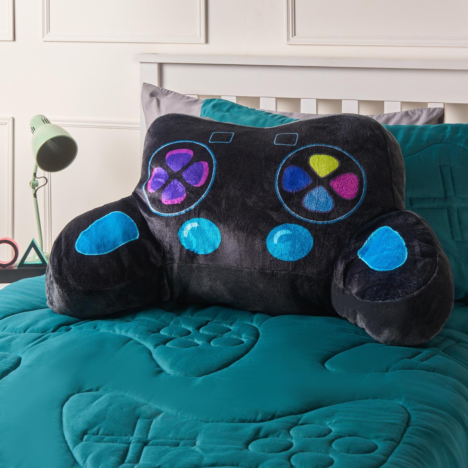 OHS Gaming Character Cuddle Cushion - Black