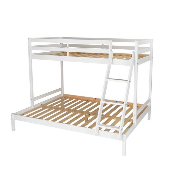 Bunk bed with bigger deals bottom bed