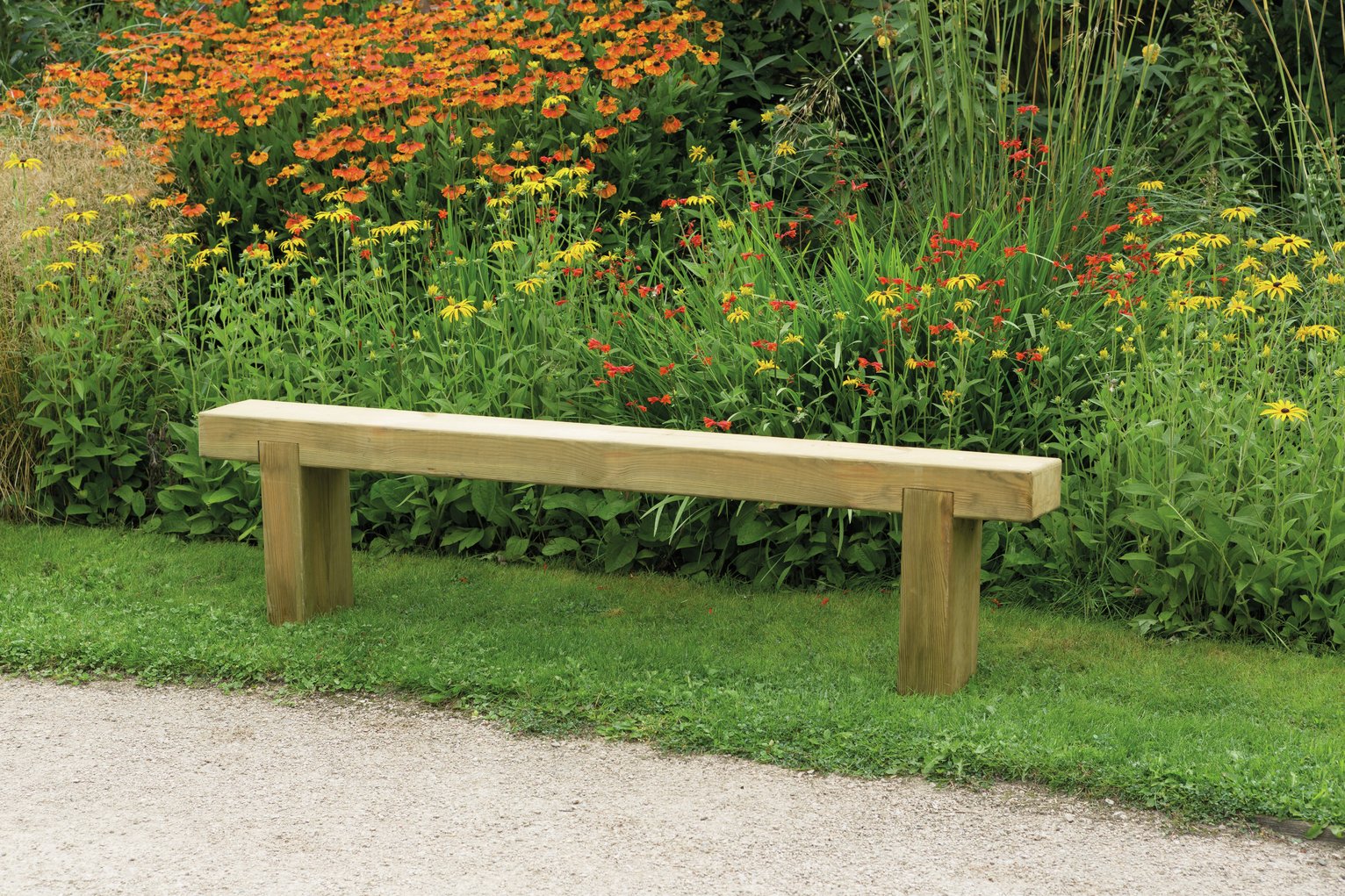 Forest Garden 4 Seater Wooden Garden Bench