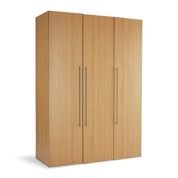Buy Argos Home Atlas 3 Door Tall Wardrobe Oak Effect