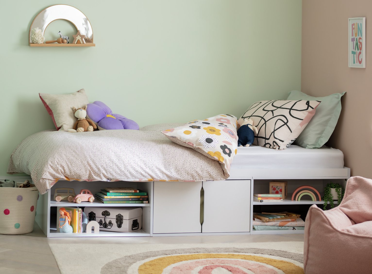 Habitat Frida Storage Cabin Bed - White