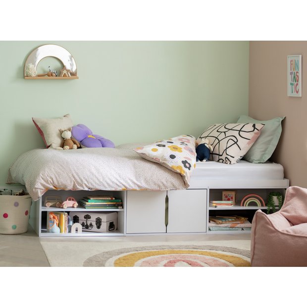 White cabin hotsell bed argos