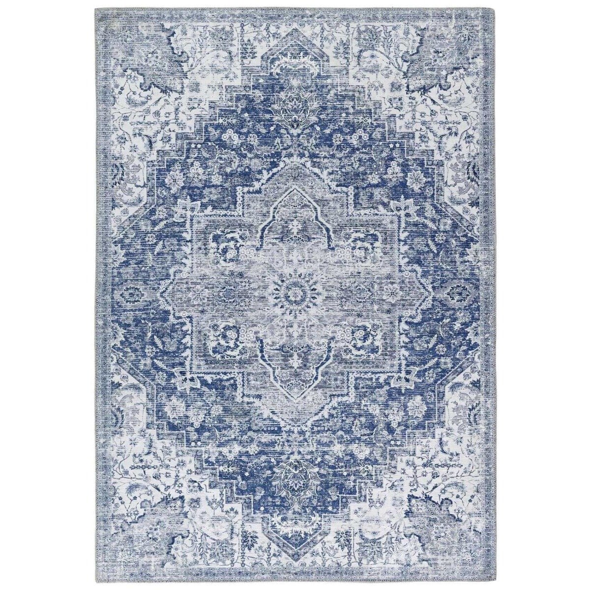 The Rugs Blue Origins Vintage Rug - 80 x 150cm