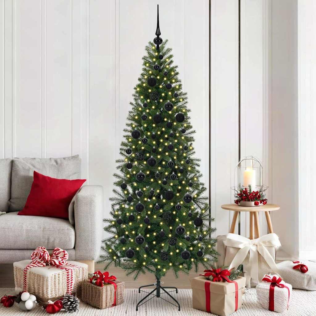 Walplus 300 LED Lights Artificial Christmas Tree Full Bodied - Green - 180 cm