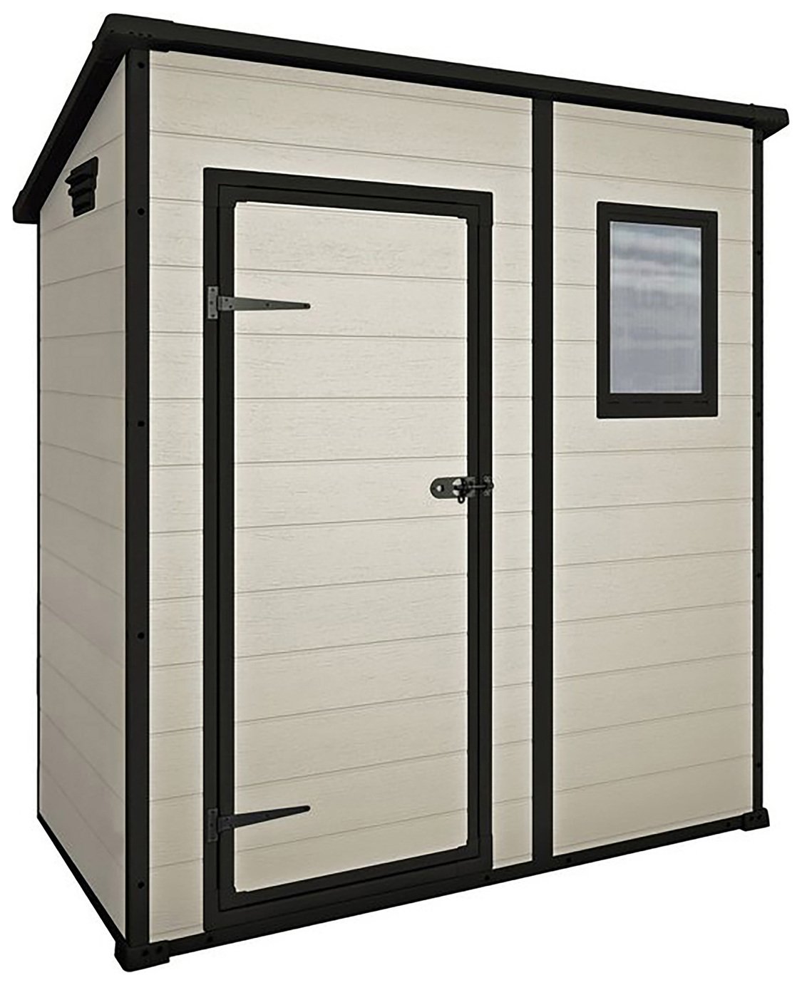 Keter Manor Pent Outdoor Garden Storage Shed 6 x 4ft - Brown