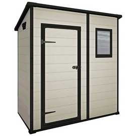 Keter Manor Pent Outdoor Garden Storage Shed 6 x 4ft - Brown