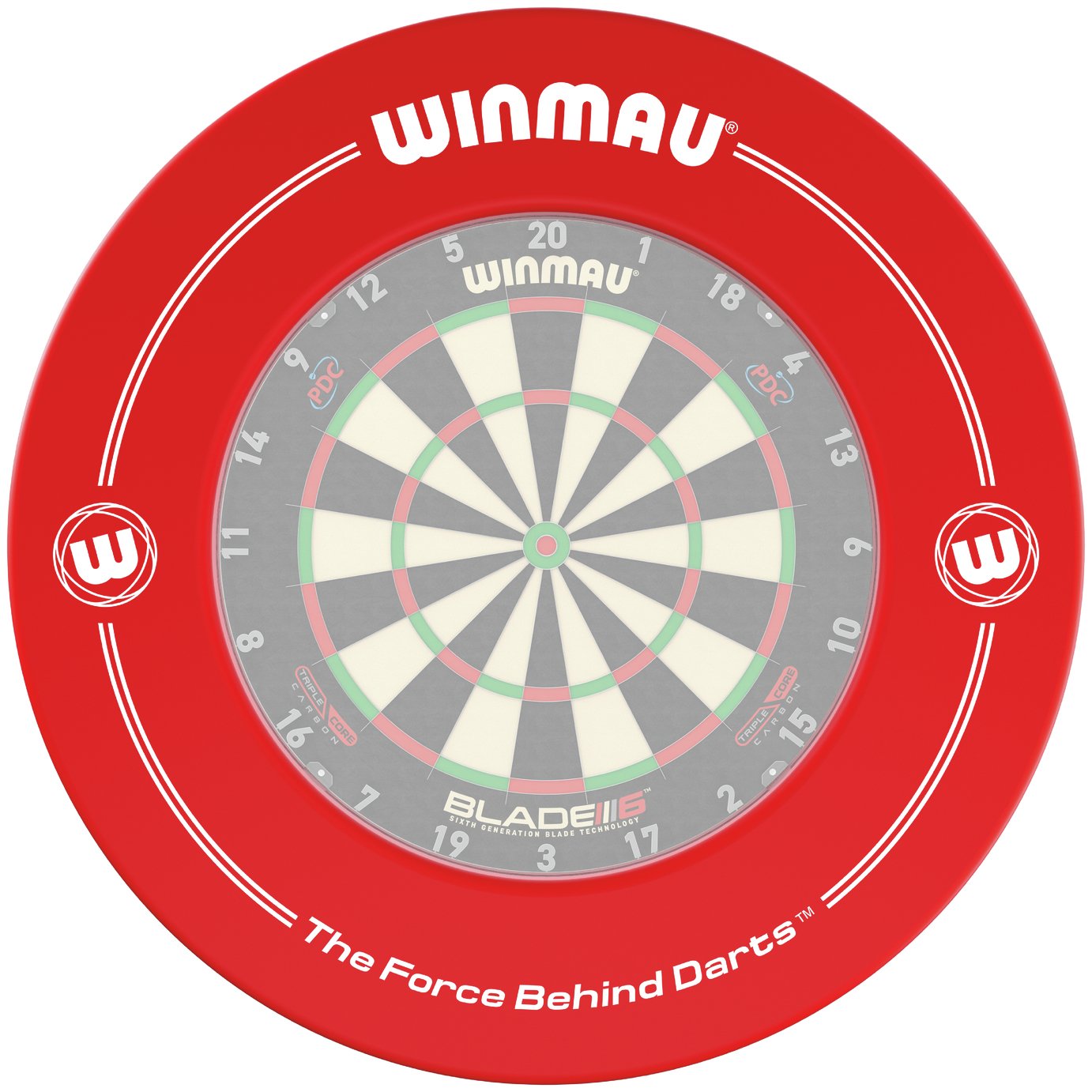 Winmau Dartboard Surrounds - Red