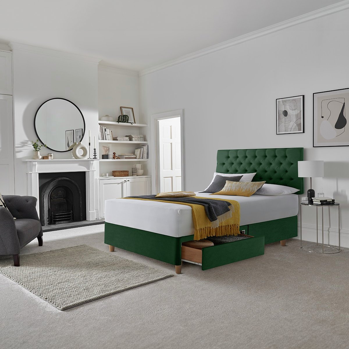 Silentnight Sassaria Divan Base & Headboard