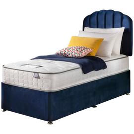 Silentnight Middleton 800 Pkt Comfort Single Divan Bed- Blue