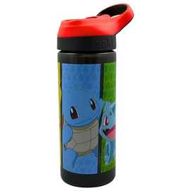 Zak Atlantic Pokemon Multicolour Sipper Water Bottle - 600ml