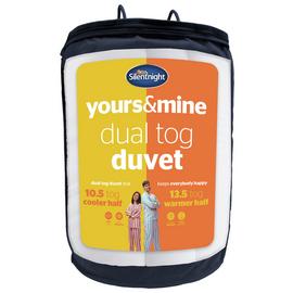 buy silentnight yours and mine 4 5 7 5 tog duvet double duvets argos