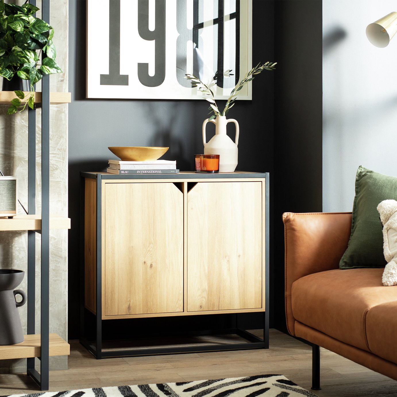 Argos Home Loft Living 2 Door Sideboard - Natural