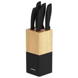 Salter 5 piece Knife Block Set - Black