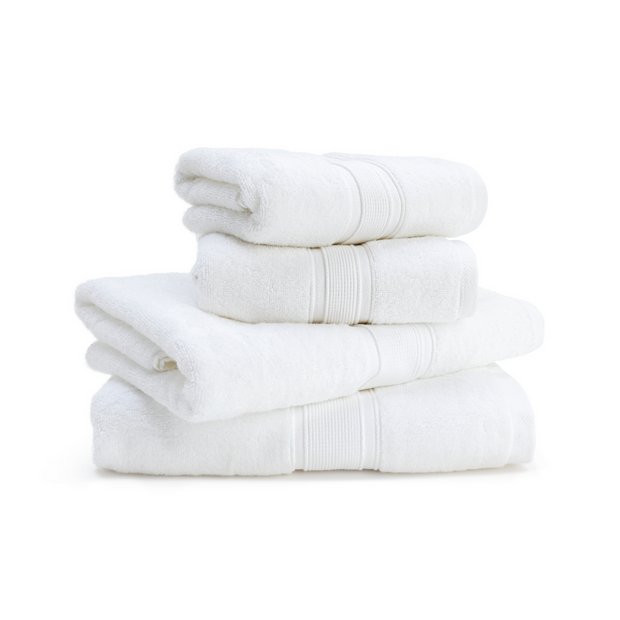 Buy Habitat Geo 4 Piece Towel Bale - Black & White