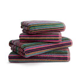 Habitat Bright Stripe 4 Piece Towel Bale - Multicoloured
