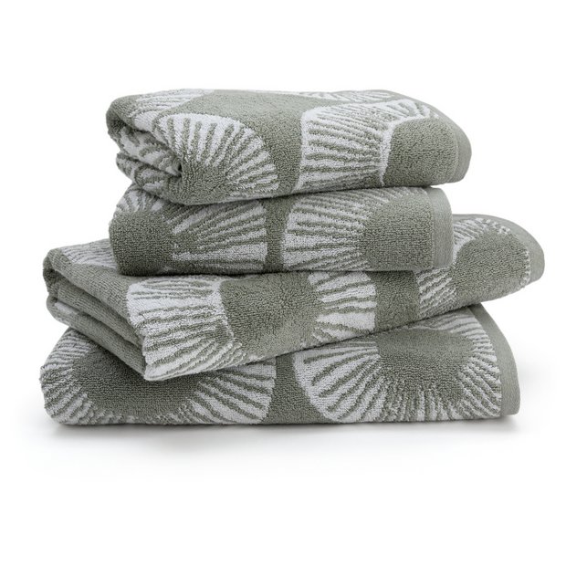 Grey and shop white towels