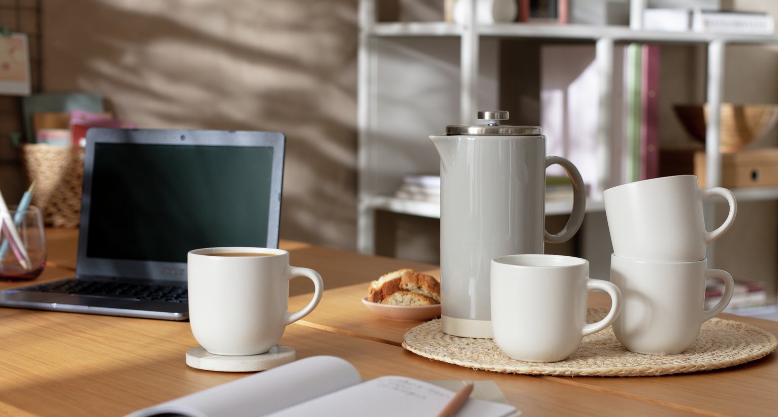 Habitat Set of 4 Mugs - Matte White