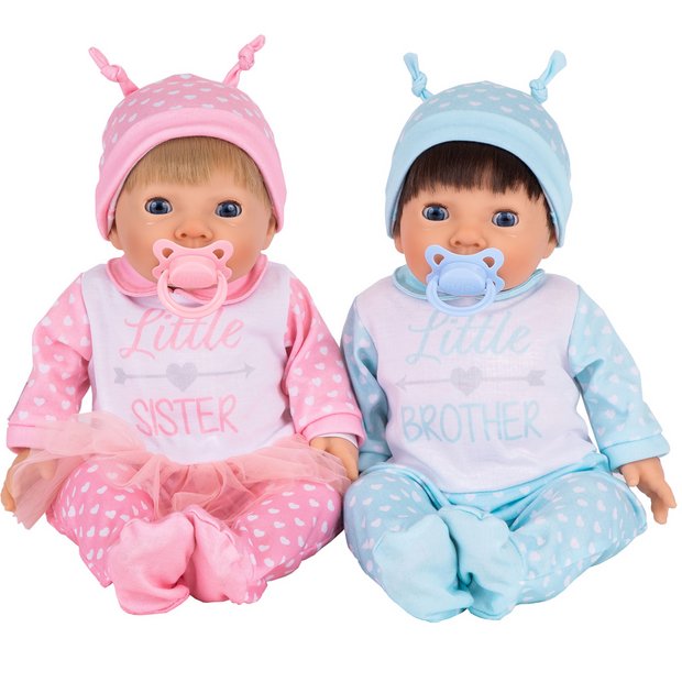 Buy Tiny Treasures Twin Doll Set 17inch 44cm Dolls Argos