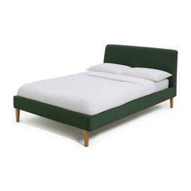 Habitat Ren Double Fabric Bed Frame - Moss Green
