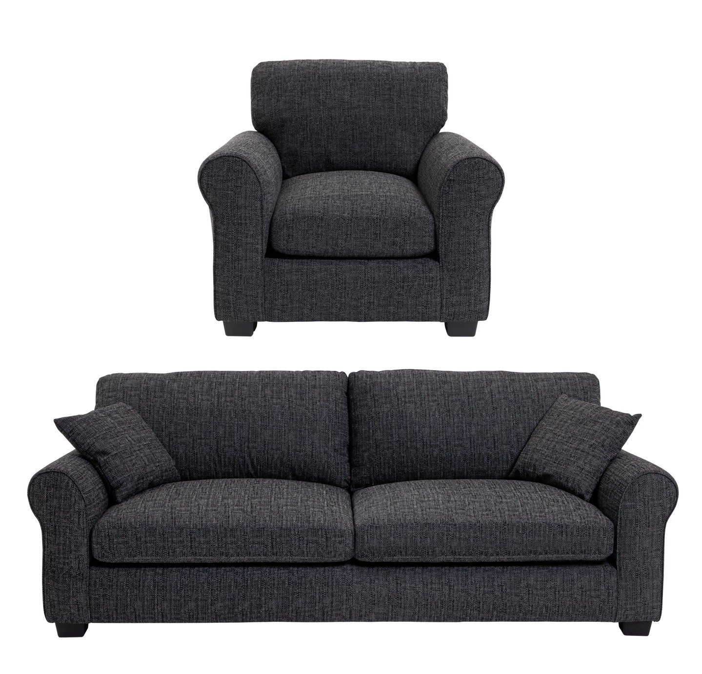 Habitat Lisbon Fabric Chair & 4 Seater Sofa