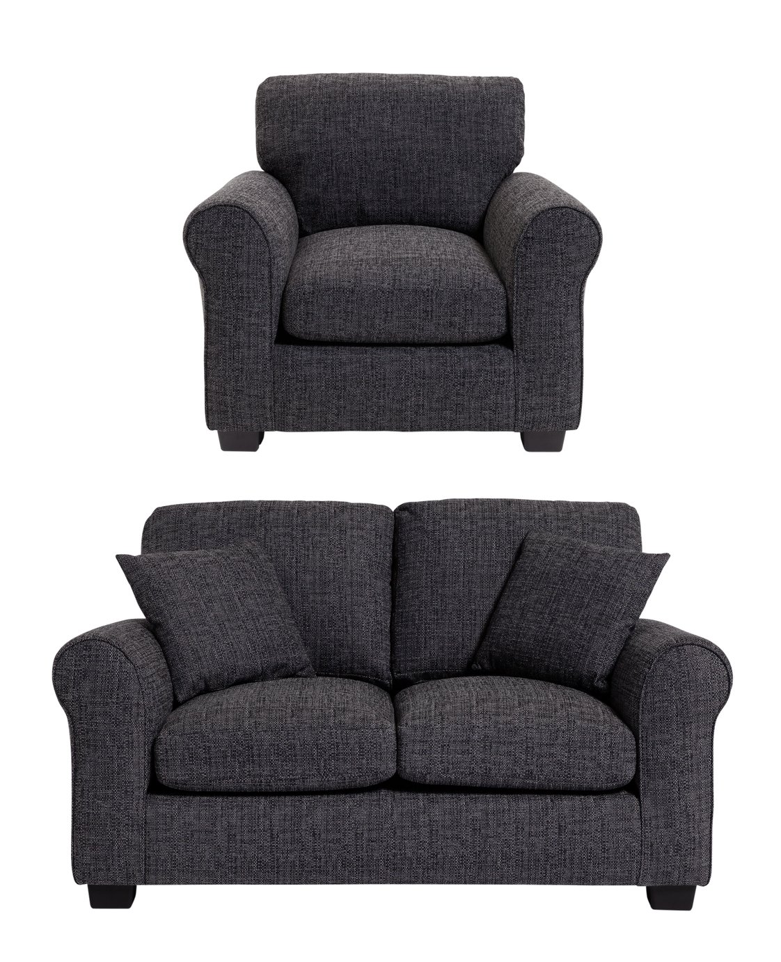 Habitat Lisbon Fabric Chair & 2 Seater Sofa