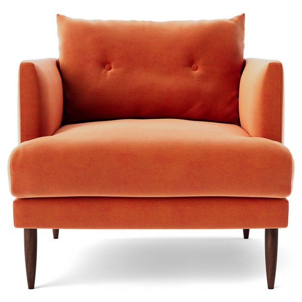 Orange armchair best sale