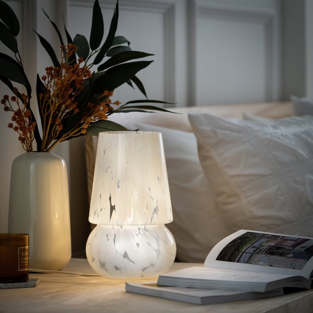 Habitat lyss glass on sale table lamp