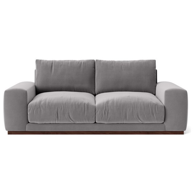Buy Swoon Denver Velvet 2 Seater Sofa Silver Grey Sofas Argos