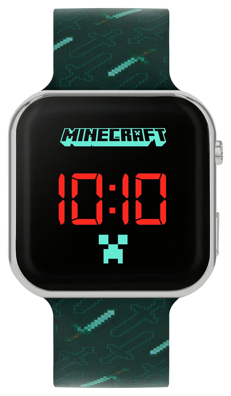 Minecraft Kids Green Digital Watch