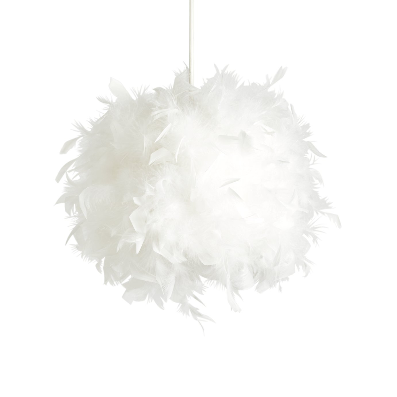 white feather lamp shades