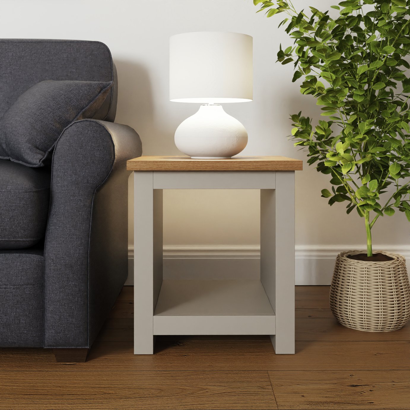 GFW Lancaster Side Table - Grey